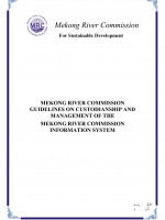 Guidelines on Custodianship and Management of the Mekong River Commission Information System