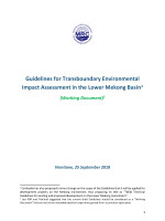 Guidelines for Transboundary Environmental Impact Assessment (TbEIA) in the Lower Mekong River Basin: A Working Document