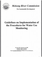 Guidelines on Implementation of the Procedures for Water Use Monitoring (PWUM)