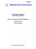 Summary of Minutes of the 16th Meeting of the MRC Council